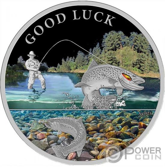 Монета «Удачи на рыбалке» («GOOD LUCK Fishing»)  Ниуэ 2020