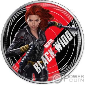 Монета «Черная Вдова» «BLACK WIDOW» Фиджи 2020