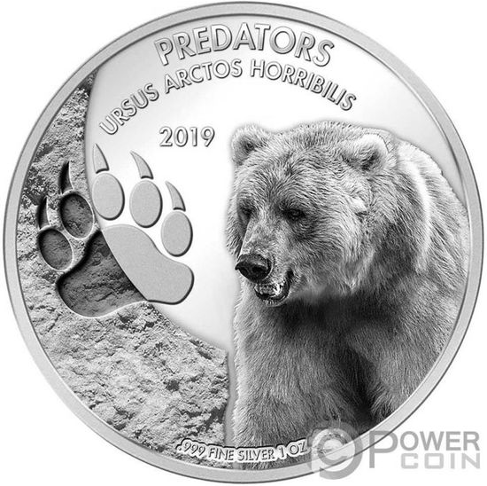 Монеты «Акула» («Shark») и «Медведь» («Bear») Конго 2020