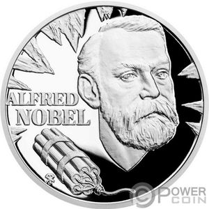 Монета «Альфред Нобель» («ALFRED NOBEL») Ниуэ 2020