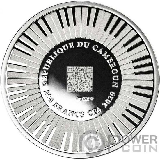 Монета «Бетховен» («BEETHOVEN») Камерун 2020