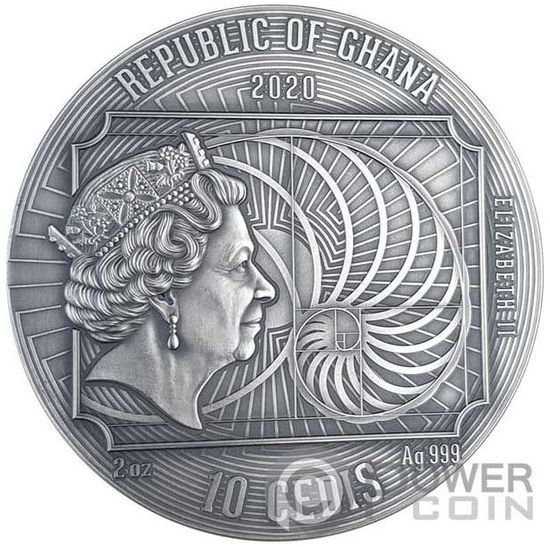Монета «Густав Климт» («GUSTAV KLIMT») Гана 2020