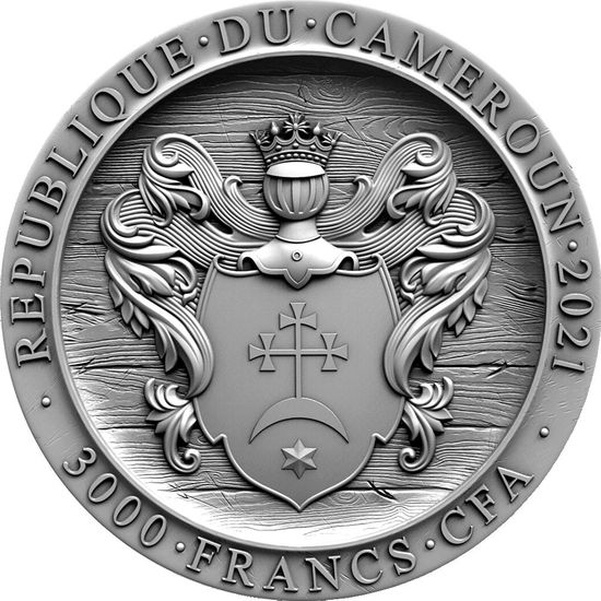 Монета «Запорожский казак» («Zaporozhian Cossack») Камерун 2021