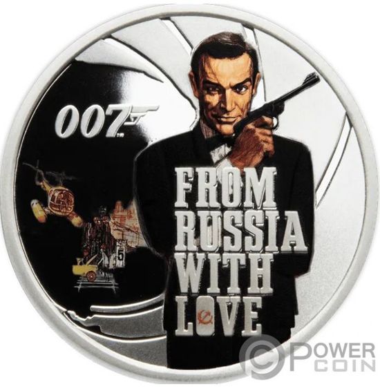 Серия монет «Джеймс Бонд Официальная коллекция» («James Bond Official 25-Coin Collection») Великобритания 2021