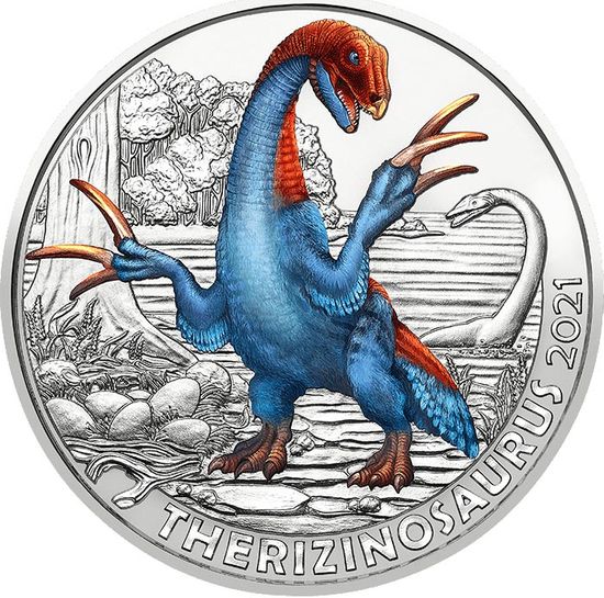 Монеты серии "Динозавры" Австрия 2021