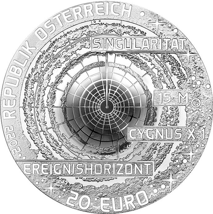 Монеты «Неизведанная Вселенная» Австрия 2021-2022