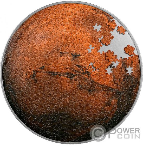 Монета "Марс" Республика Чад 2022