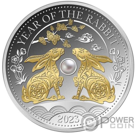 Монета "Год кролика" Фиджи 2023