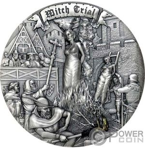 Монета «Суд над ведьмами» Ниуе 2022