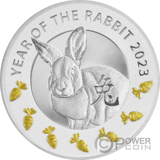 Монета «Год кролика» Ниуэ 2022