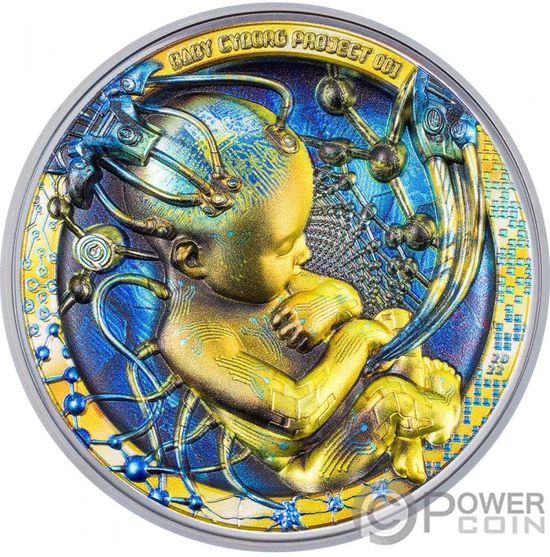 Монеты серии "Киборг-революция" Палау 2021-2022