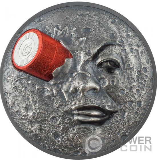 Монета «Путешествие на Луну» Палау 2022