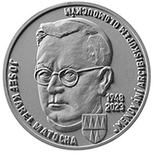 Монета «75 лет со дня назначения Йозефа Карела Маточи архиепископом Оломоуцким» Чехия 2023