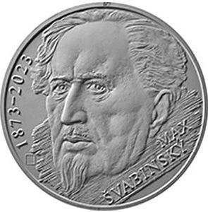 Монета «150 лет со дня рождения Макса Швабинского» Чехия 2022