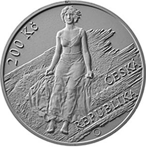 Монета «150 лет со дня рождения Макса Швабинского» Чехия 2022