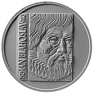 Монета «500 лет со дня рождения Яна Благослава» Чехия 2022