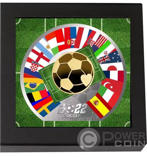 Монета «Чемпионат мира по футболу» Ниуэ 2022