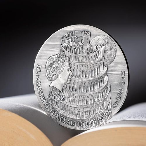 Монета «Вавилонская башня» Токелау 2022