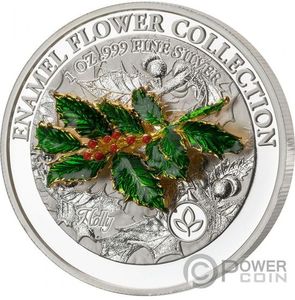 Монета серии «Коллекция эмалевых цветов» («Enamel Flower Collection»)