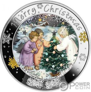 Монета «Счастливого рождества» («MERRY CHRISTMAS») Ниуэ 2022