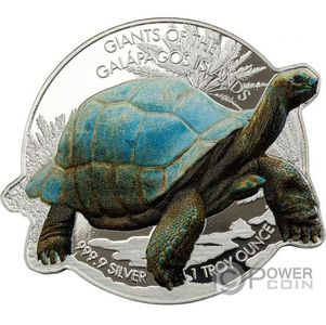 Монеты серии «Гиганты Галапагосских островов» («Giants of the Galapagos Islands») Соломоновы острова 2020-2021