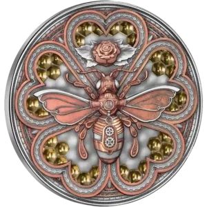Монета «Металлическая пчела» Ниуэ 2023
