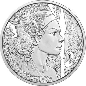 Монета «Ромашка» («The Chamomile») Австрия 2023
