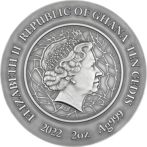 Монета «Поцелуй. Густав Климт» («The Kiss. Gustav Klimt») Гана 2023