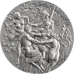 Монета «Нимфы и сатиры» («Nymphs and Satyr») Камерун 2023