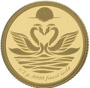 Монета «Лебеди. Любовь и гармония» Экваториальная Гвинея, 2023 